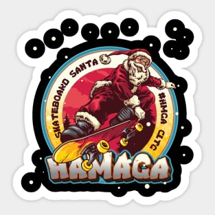 Skateboard Santa Hamaga t-shirt Sticker